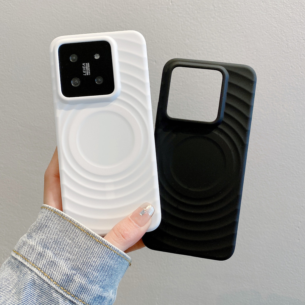 สําหรับ Xiaomi 15 Ultra Case ฝาครอบชาร์จไร้สายแม่เหล็กสําหรับ Xiaomi 14 Ultra,14 Pro,13 เคสโทรศัพท์เ