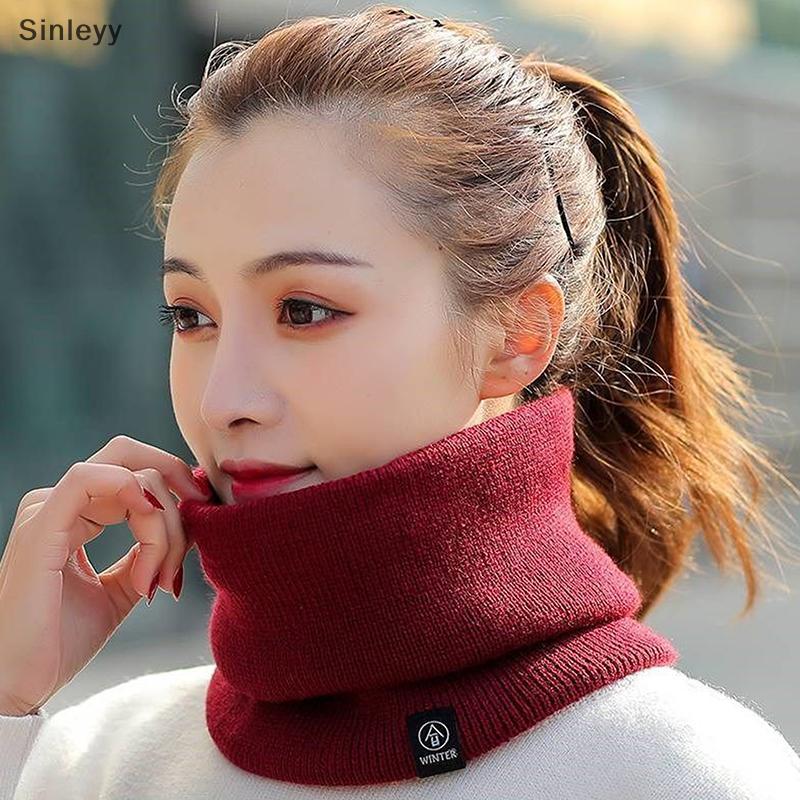 NLE ถักผ้าพันคอฤดูหนาวที่อบอุ่น Snood ผ้าพันคอ Thicken ขนสัตว์คออุ่น Unisex ผู้ชายคอผ้าพันคอแหวนหญิง