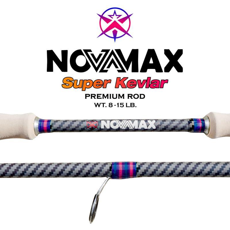 คันเบ็ด Novamax วัสดุไฟเบอร์และคาร์บอน สำหรับกีฬาและการออกกำลังกาย