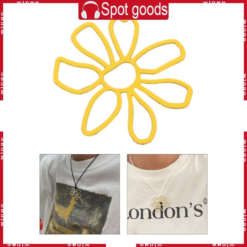 WIN Hollow ดอกไม้ Charm เครื่องประดับทํา Handmade Diy อุปกรณ์ 53x56 มม. 9 สี