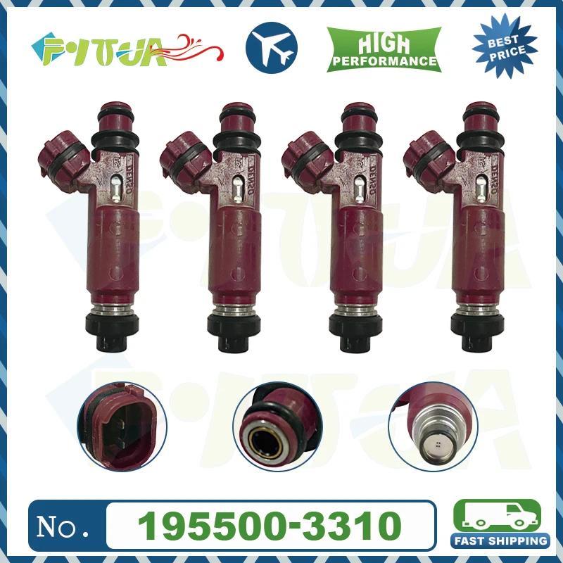หัวฉีดน้ํามันเชื้อเพลิง 4 ชิ้น 195500-3310 สําหรับ MAZDA 3 BK MX5 1.6L 1.8L L4 B6ZE Z681-13-250 1955