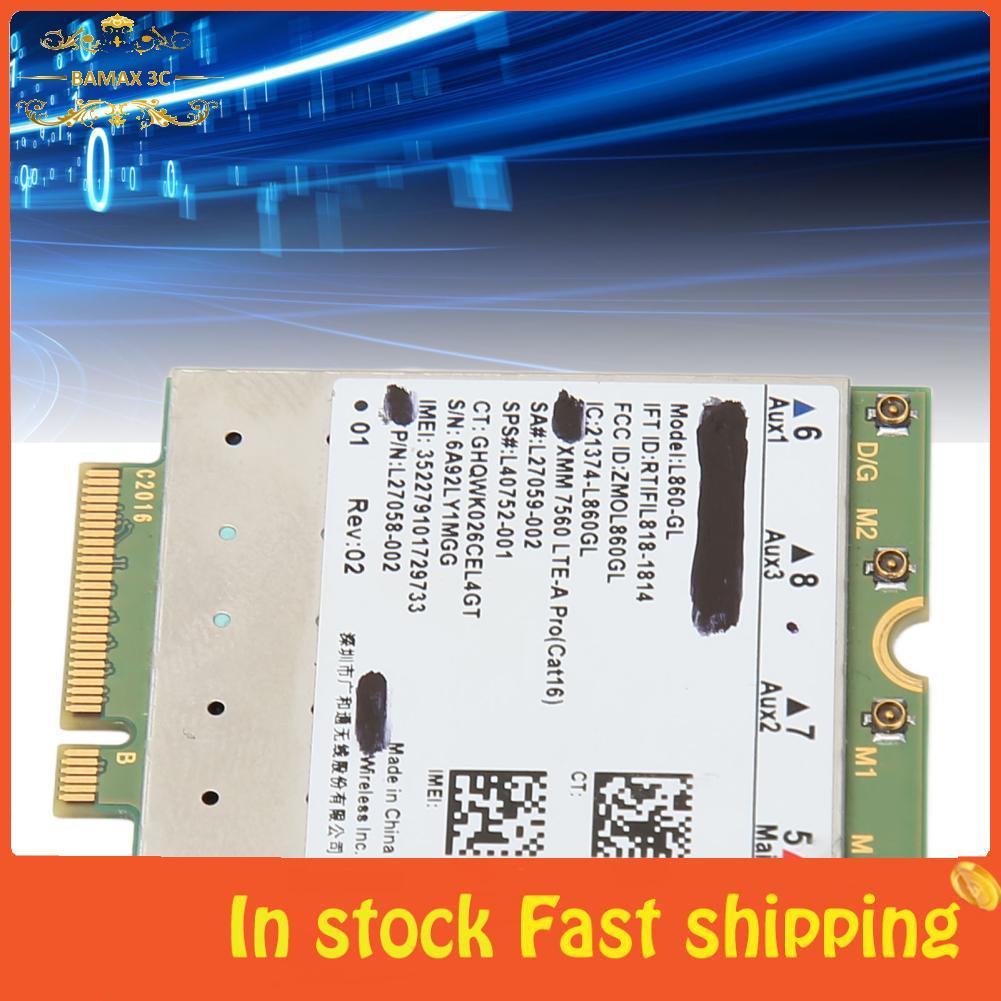 Bamaxis การ์ดเครือข่าย L860 GL M.2 WiFi ความเร็วสูง FDD TDD LTE สำหรับระบบเครือข่าย