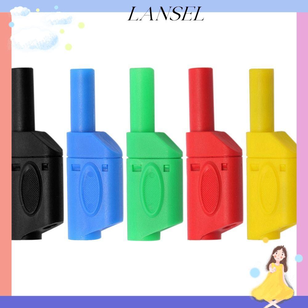 LA Banana Plug, 4MM Black Red Banana Plug Connector, Safety Stackable Banana Plug Wire Solder Insula