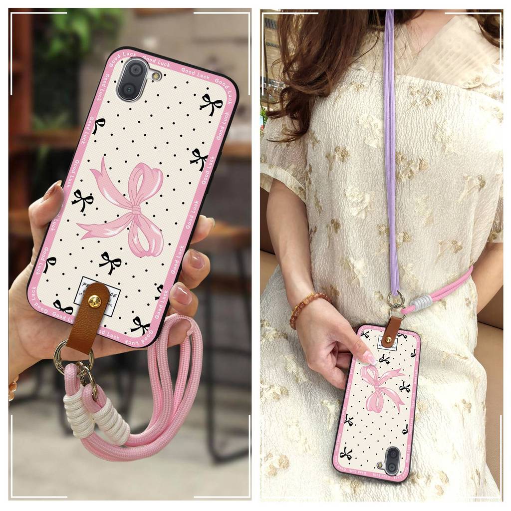 การ์ตูนป้องกันเคสโทรศัพท์สําหรับ Sharp Aquos R3/SHV44/SH-04L ป้องกันฝุ่นน่ารักปกหลัง Graffiti ออกแบบ