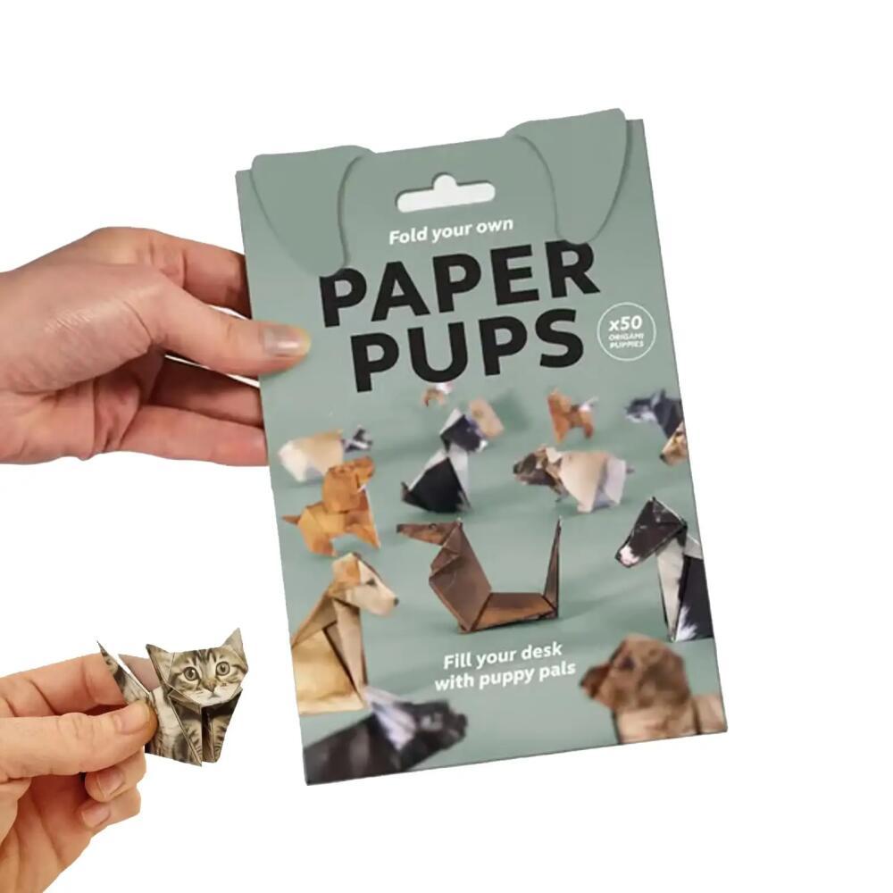 Creative DIY กระดาษสัตว์พับ Handmade DIY กระดาษแมวสุนัขไดโนเสาร์พับกระดาษชุดน่ารัก Origami Craft Kit สําหรับของขวัญเด็ก ราคา ถูกที่สุด ดีลบีเคเค แกลเลอรีภาพที่ 4