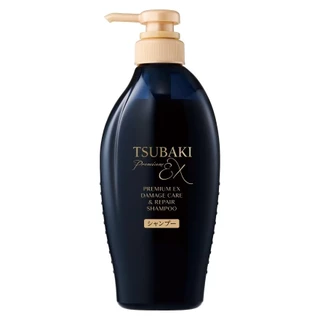 Tsubaki Premium Moist Shampoo ซึบากิ แชมพู ผมหอมสะอาด ชุ่มชื้น เหมาะกับผมแห้ง ผมเสีย 450ml