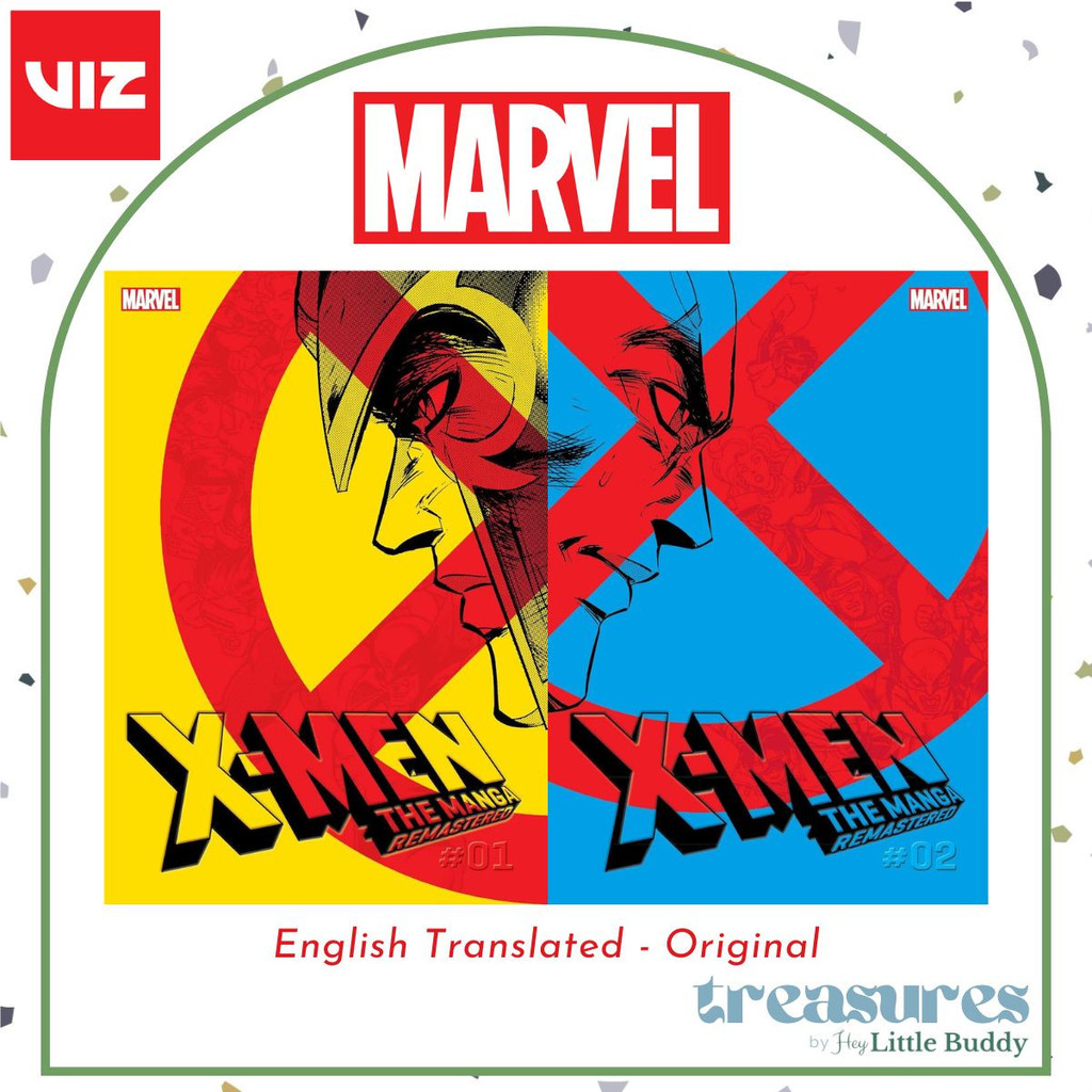 X-Men The Manga Remastered English Vol. 1 2 Xmen X Men Comic Marvel Viz Media