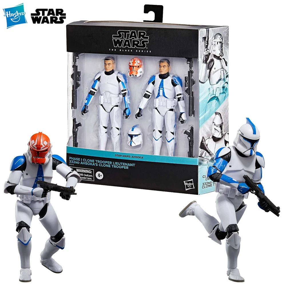 Hasbro STAR WARS The Black Series Phase I Clone Trooper Lietenant & 332nd Ahsoka Clone Trooper 2-Pac
