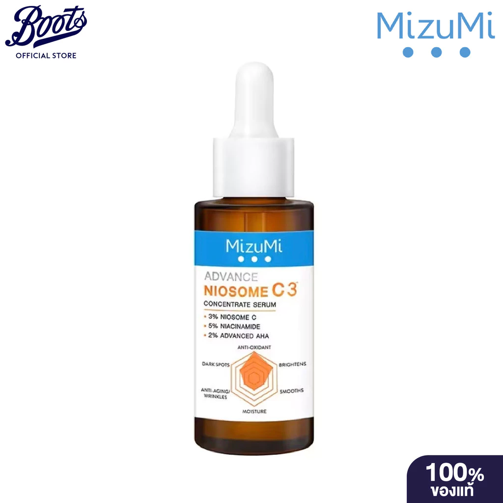 MizuMi Advance Niosome C Concentrate Serum 30ml มิซึมิ แอดวานซ์ ไนโอโซม ซี คอนเซนเทรท เซรั่ม 30 มล.
