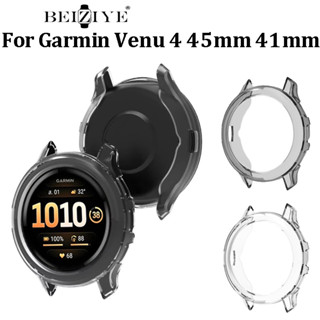 ทีพียู เคสป้องกันสําหรับ Garmin Venu 4 สมาร์ทนาฬิกาวงกันชนซิ…