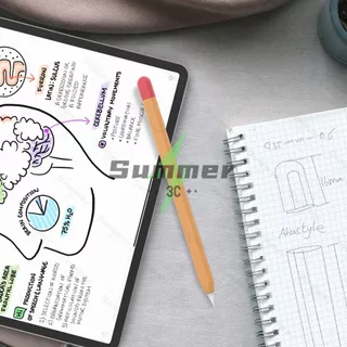 เคสสำหรับ Apple Pencil 1st 2nd 3th Pencil Pro บางเฉียบ ฝาครอบป้องกันซิลิโคน เข้ากันได้กับการชาร์จแบบแม่เหล็ก แตะสองครั้ง