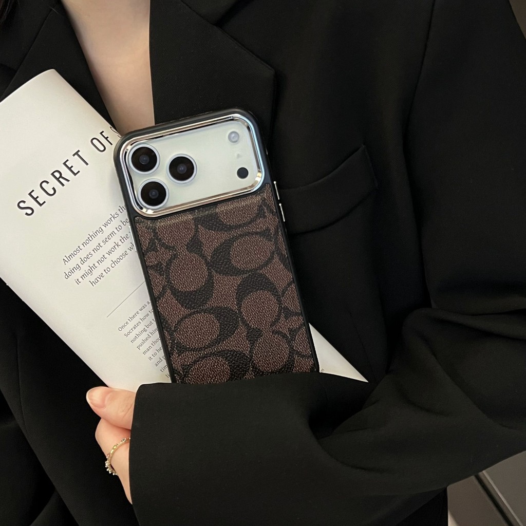 ปุ่มอิสระสติกเกอร์ด้านข้างซองหนังเหมาะสําหรับ ไอโฟน 11 12 13 14 15 16 17 มือโปร สูงสุด เคสโทรศัพท์ช่องจัดเก็บในตัวเคสป้อง - รูปที่ 5