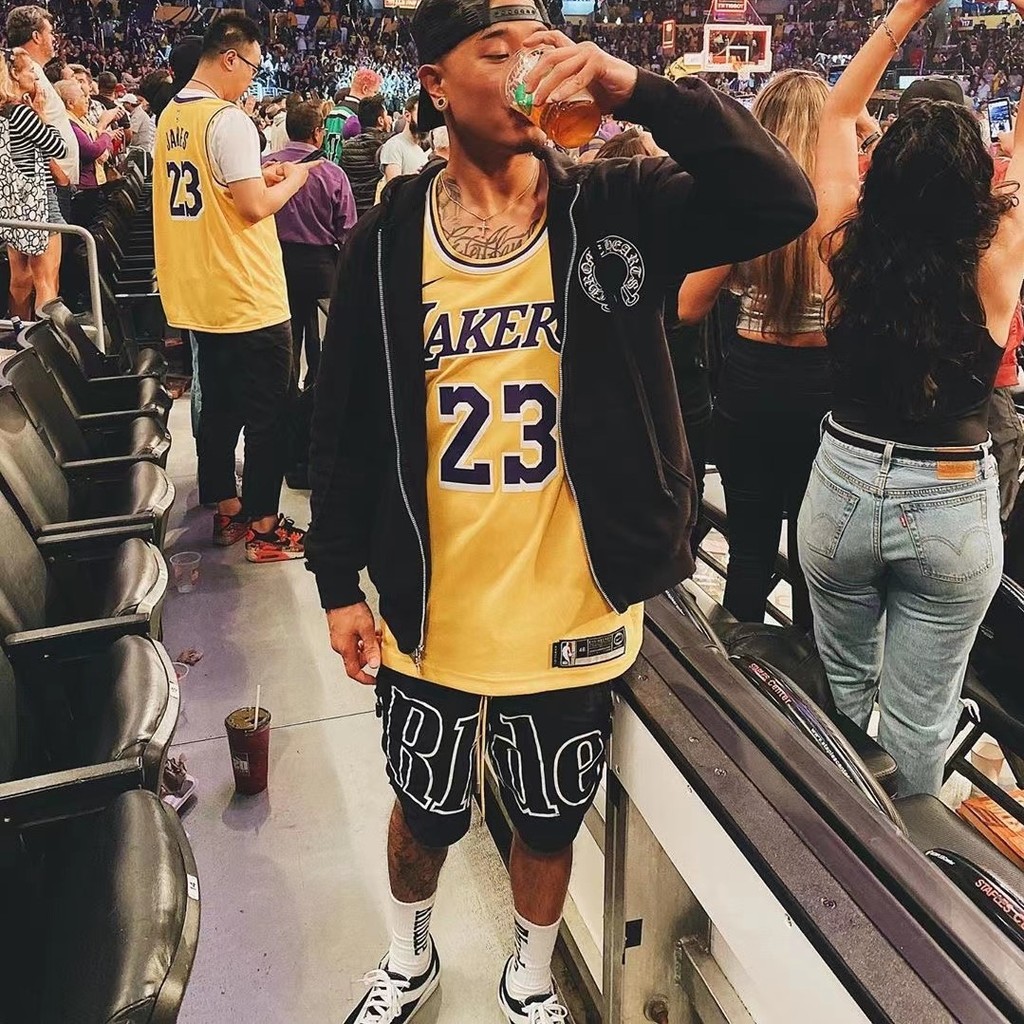 RHUDE TRACK Niche Street Wear American Summer Sports Casual Black Loose Mens Basketball Five-point S