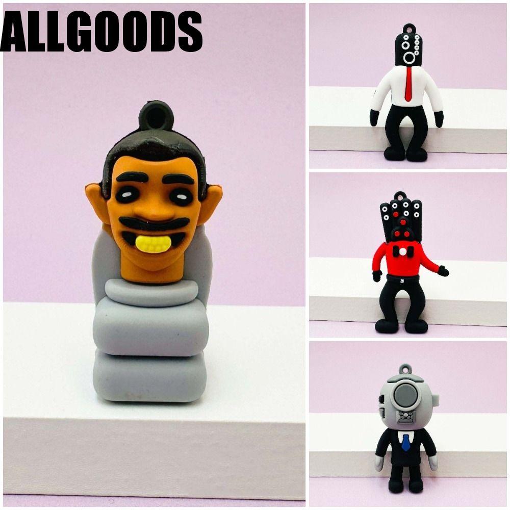 ALLGOODS อะนิเมะห้องน้ํา Man พวงกุญแจ, Skibidi ห้องน้ําทีวี Man Camara Man Skibidi Bop พวงกุญแจ, Ski