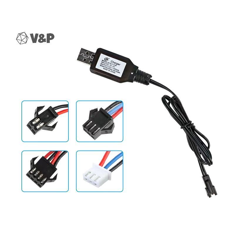 V & P 7.4V (3.7V X2) Charger SM-2P/3P SM-4P Reverse XH-3P/4P Li-ion แบตเตอรี่ไฟฟ้า RC ของเล่นรถเรือ 