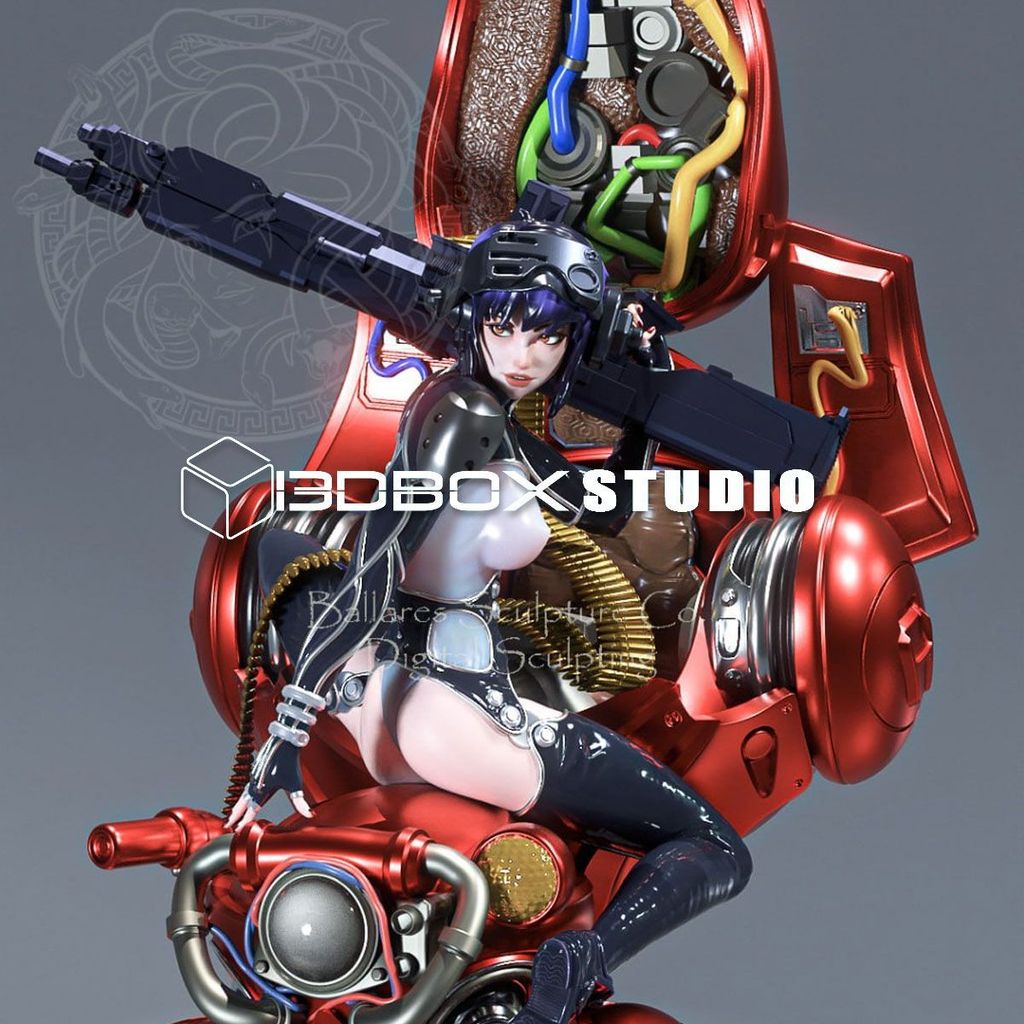 Medusa Studio (Ghost in the Shell-Mecha Girl) รูปสีขาวรุ่น 1/6 ขนาดใหญ่ความแม่นยําสูง YR4C