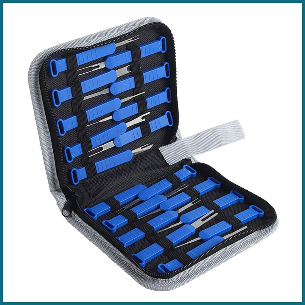 Connector Pin Removal Tool เครื่องมือซ่อมแซมขั้วรถยนต์มัลติฟังก์ชั่นสายรัดสายไฟ Pin Connector Releas