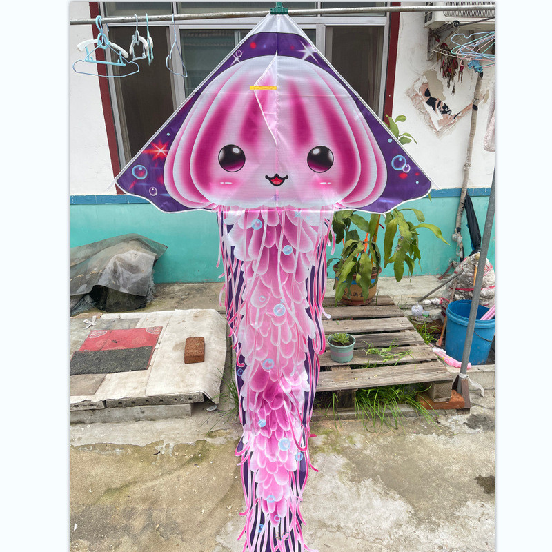 ว่า วแมงกะพรุน แมงกะพรุนสี   แมงกะพรุน   ว่า ว   ของเล่นกลางแจ้ง   ของเล่นเด็ก และกิจกรรมกลางแจ้ง  สําหรับเด็ก ของเล่น - รูปที่ 2