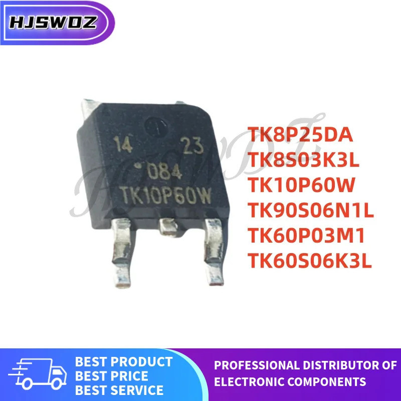 5PCS TK8P25DA TK8S03K3L TK10P60W TK60P03M1 TK60S06K3L TO-252 Field Effect ทรานซิสเตอร์