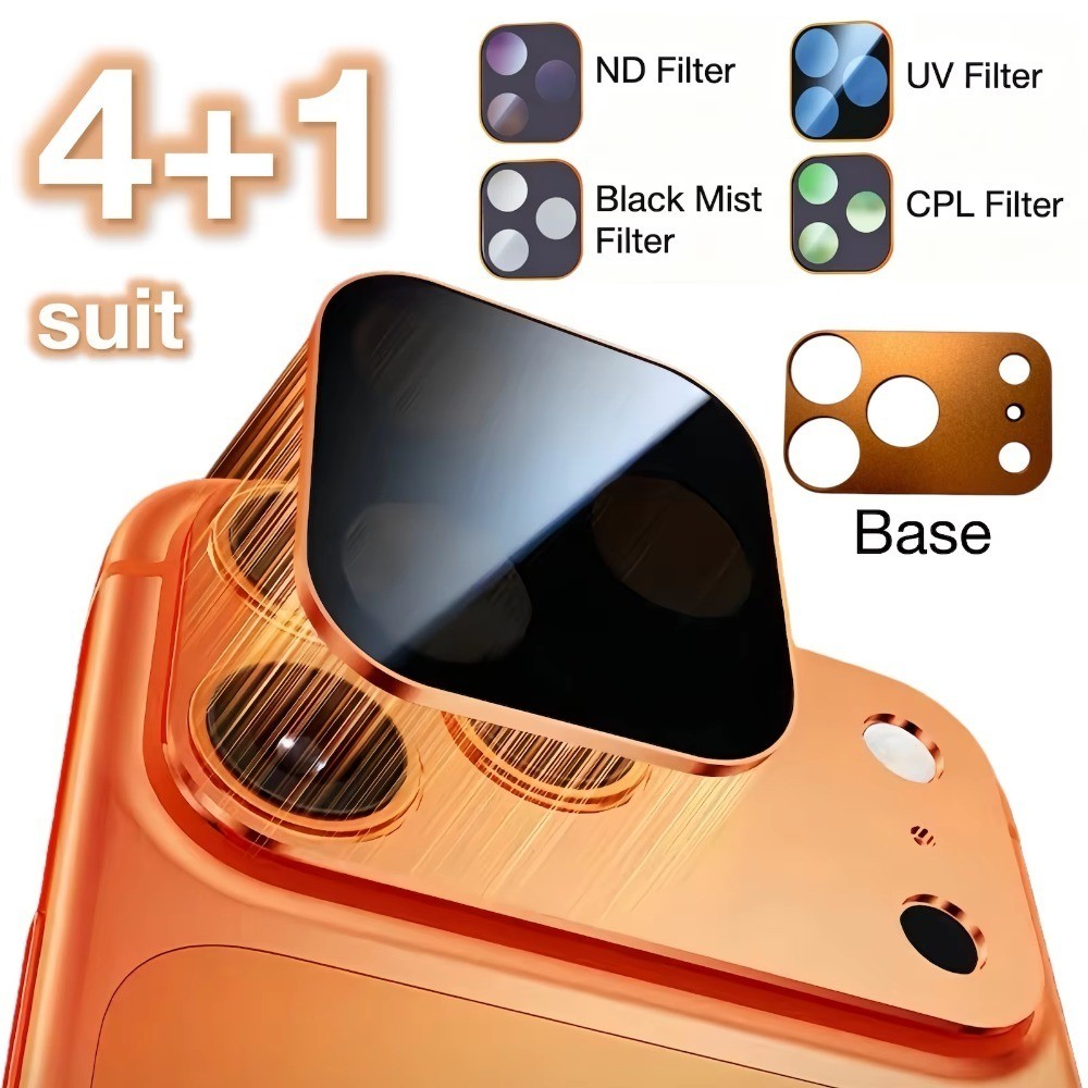 สําหรับ iPhone 17 Pro 17 Pro Max 5 ใน 1 แม่เหล็กกล้องเลนส์กรองชุด CPL ND UV Black Mist FILTER Optica