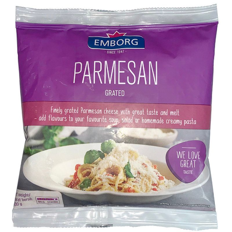 [5704025035577] Emborg Parmesan Grated 100G. เอ็มบอร์ก พาร์เมซานชีสชนิดผง