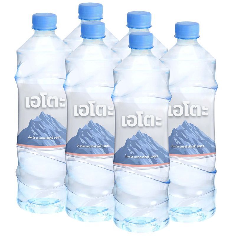 เอโตะน้ำแร่ธรรมชาติ100เปอร์เซ็นต์ 1250มล แพค 6 Eto Mineral Water 100percent 1250ml Pack 6 [8859584100116 ]