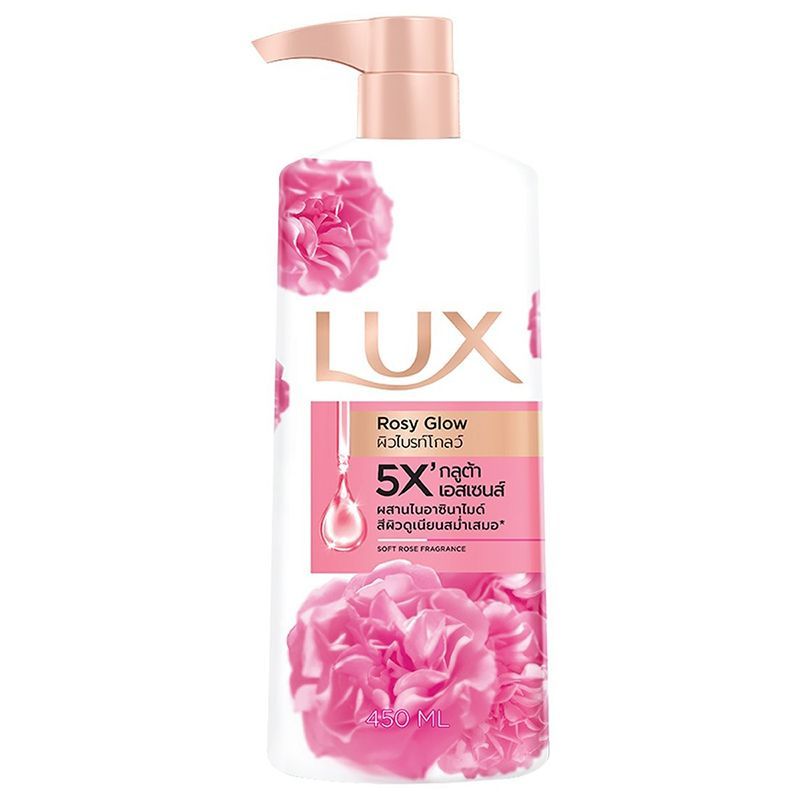 ลักส์ครีมอาบน้ำสีชมพู 450มล. ขวดปั้ม Lux Bath Soft Touch 450ml. Pump [หมายเลขบาร์โค้ด 8851932332262 ]