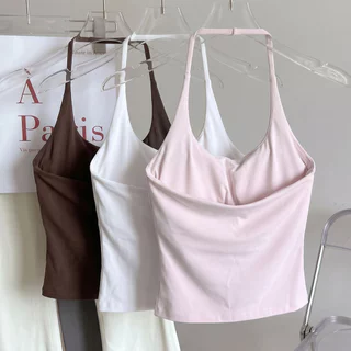 YOGATRUTHSports Bra เซ็กซี่ Halter U-คอกันกระแทกแห้งเร็ว Slim Vest โยคะพิลาทิส