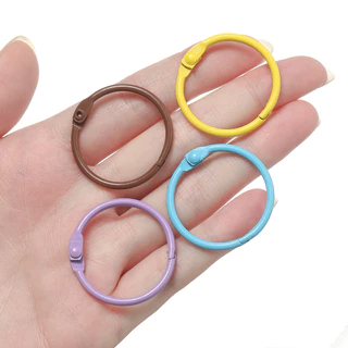 ห่วงเปิดได้ 1-10 ชิ้น 30mm ห่วงสันห่วงหลากสี ห่วงกุญแจเหล็กพ่นสี ห่วงลาบูบู้ สำหรับห้อยกระเป๋า พวงกุญแจ