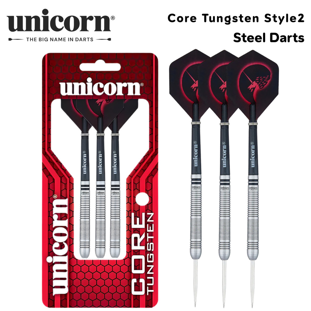 ลูกดอกปาเป้า Unicorn Core Tungsten Style2 80%Tungsten Steel Darts