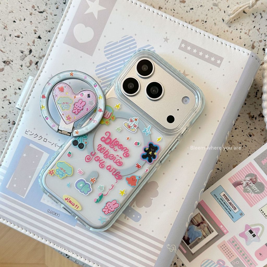 [Sheren] Childlike Color Bracket Phone Case เหมาะสําหรับ i17 16 15 14 13 12 11 pro max เคสไอโฟน