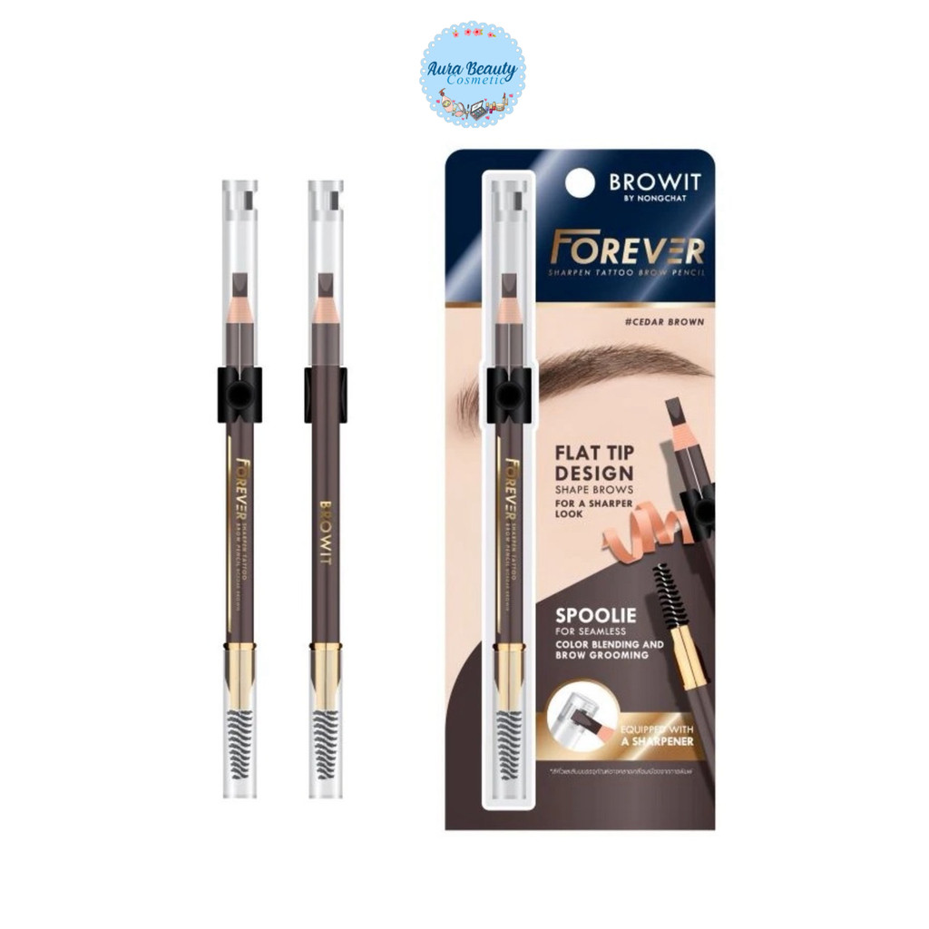 Browit Forever Sharp Pen Tattoo Brow Pencil 2.6g. บราวอิท ฟอร์เอเวอร์ ชาร์พเพน แทททู บราว เพนซิล 2.6g