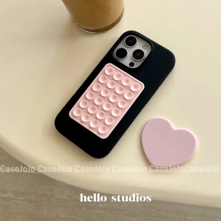 เคสกระจก สีตัดกันเรียบง่ายสไตล์เกาหลี สำหรับ iPhone Air 12 Pro 17 Pro Max 16 Plus 14 13 15 Pro 11 ถ้วยดูดโทรศัพท์มือถือ