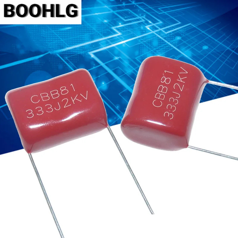 10pcs Metallized Polypropylene Film Capacitor CBB81 2000V 103J 153J 183J 223J 2KV 103 153 183 223 33
