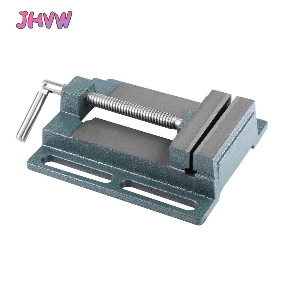 JHVW Milling Vice, เหล็กหล่อ 4 "เปิดขนาดเจาะกด Vice, Professional Quick ปรับปุ่ม Multi-Groove Vice J