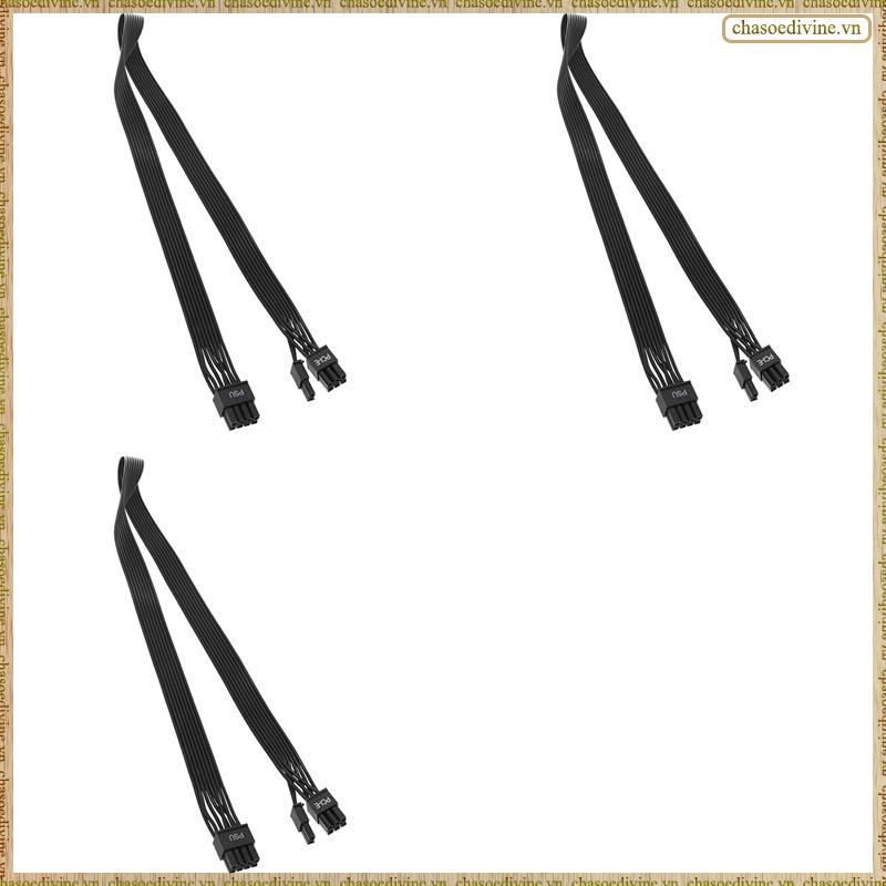 [KYOX] 3X 8 Pin GPU Power Cable, 8 Pin PSU Male to 6+2 Pin PCIe Male Cable, Graphics Card Power Cabl