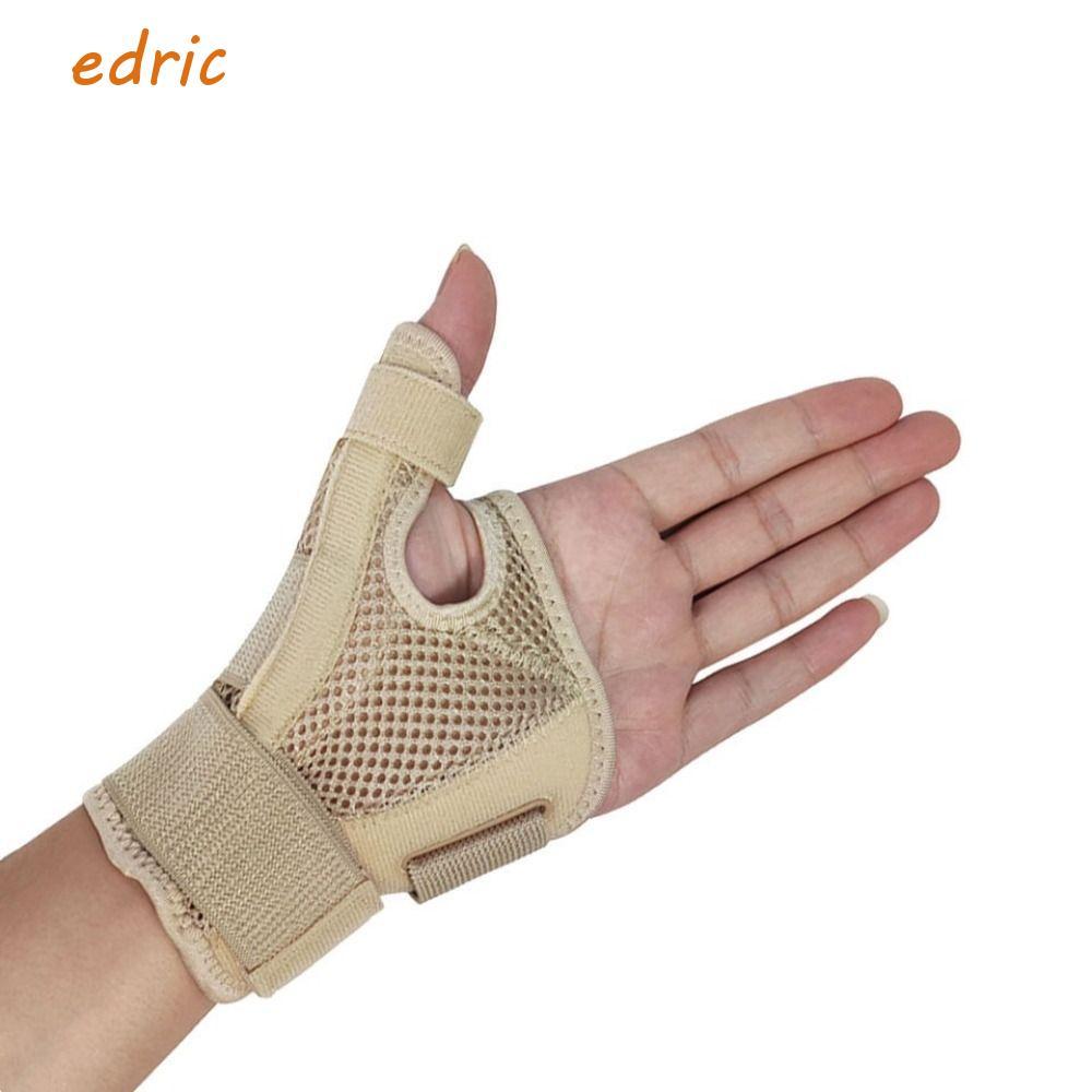 EDRIC Thumb Sleeve Wrist Support, สายรัดข้อมือป้องกันเอ็นอักเสบ, ที่พยุงข้อมือยืดหยุ่น ระบายอากาศดี สวมได้ทั้งมือซ้ายขวา