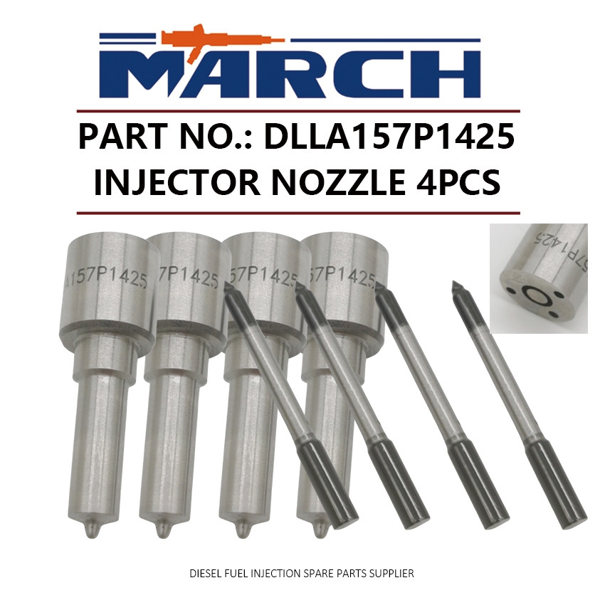 4 ชิ้นดีเซลหัวฉีดน้ํามันเชื้อเพลิงหัวฉีดเคล็ดลับ DLLA157P1425 สําหรับ Mitsubishi Canter 4.9L 4M50 04