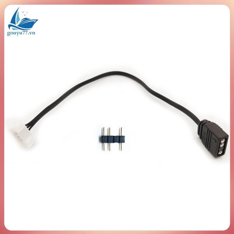 6Pin ถึง 5V ARGB 3Pin สายแปลงสําหรับพัดลมคอนโทรลเลอร์สายเคเบิลอะแดปเตอร์พัดลม