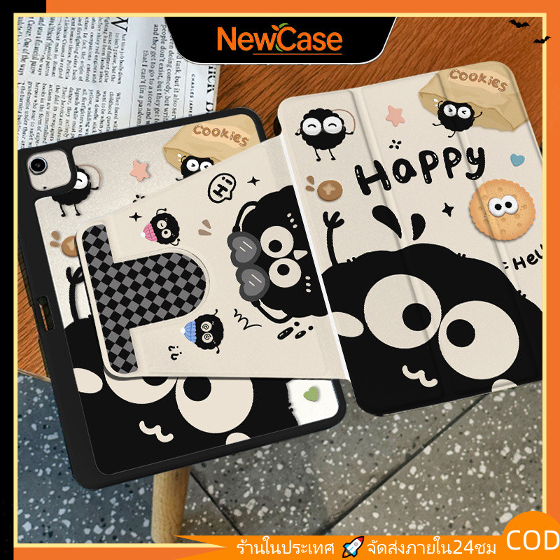 🔥พร้อมส่ง🔥เคสiPadหมุน 360°Air8 11/13 Air7 Gen10 Air6 ที่ใส่ปากกา ลูกลายดินสอสีชินจัง เคส iPad Gen10/11 Gen9 Pro11