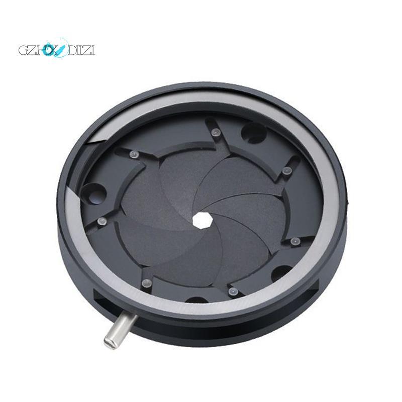 Gzhxdiizi1.5-18.7MM รูรับแสงด้วยตนเองปรับ Mechanical Iris ไดอะแฟรม Iris สําหรับกล้องจุลทรรศน์กล้องดิ
