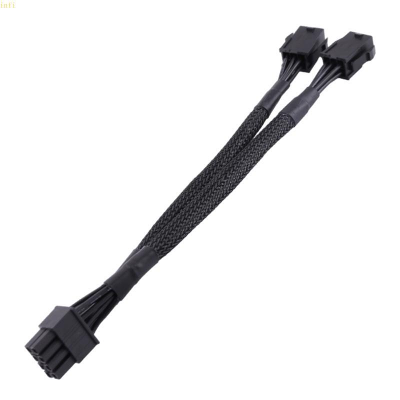 Infi 8Pin Male to Dual 6 Pin Female Cable Adapter Dual- 6Pin to 8-Pin GPU Cable 20CM