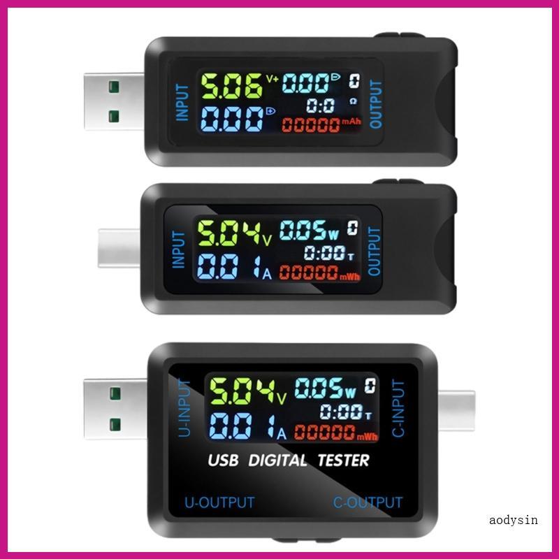 (ส่วนลดสูง)aodysin.th USB USB C Tester Multimeter Digital 4 5-36V 0-5A Power Meter Voltage and Curre
