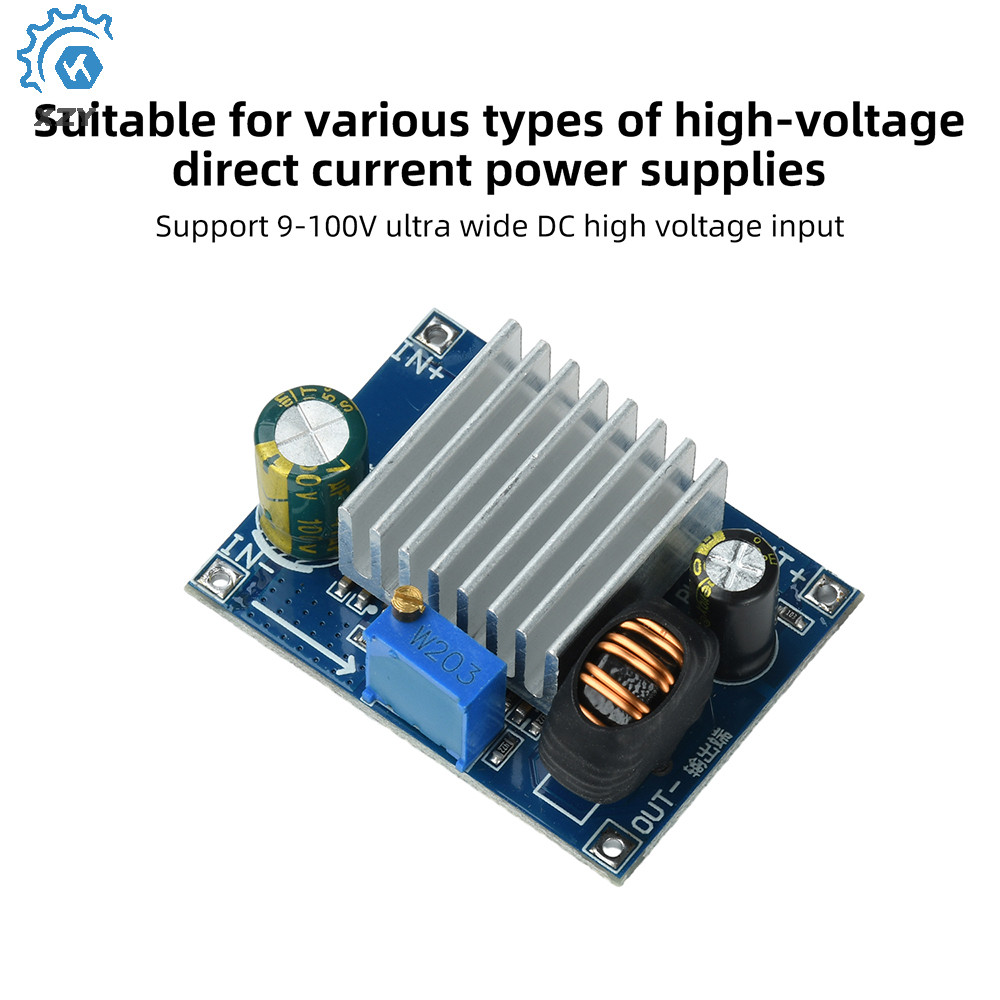 DC9-100V ถึง DC3-26V ปรับเอาต์พุต Buck Power โมดูล 4A Regulated DC Switching Power Supply