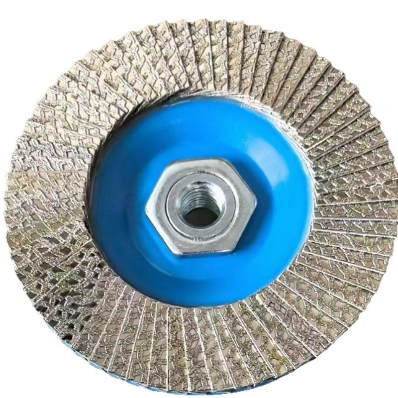 115 Electroplating Diamond Louver บดล้อสแตนเลสโลหะ Derusting เครื่องบดมุม Louver