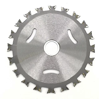 ใบเลื่อยวงเดือน ใบตัดไม้ ขนาด 4" ฟันคู่ 4" Arbor Hole Diam,Dry Cut Saw Blade