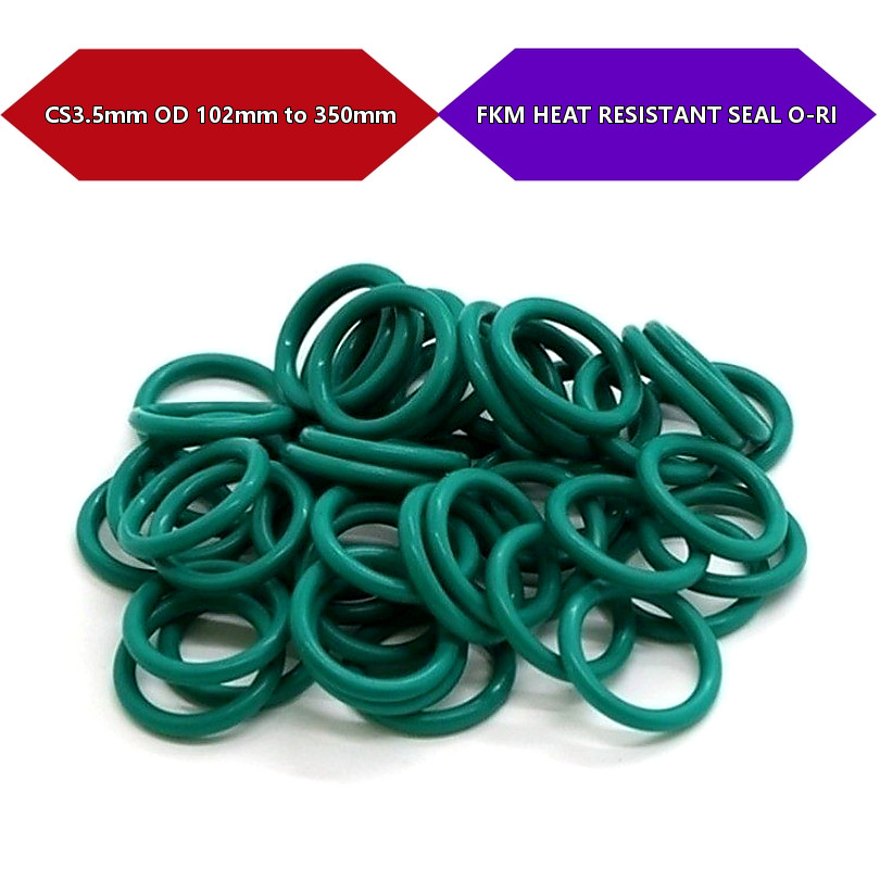 FKM O-ring CS3.5 มม.OD102-350 มม.ทนความร้อนน้ํามันปะเก็นซีลน้ําBY-XMB