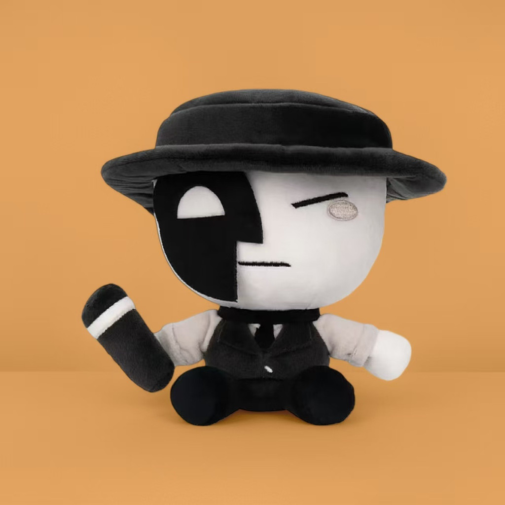 Two-Time Plush Two-Time Plush Toy Gift Creative Black Ring Little Boy Doll 7.13