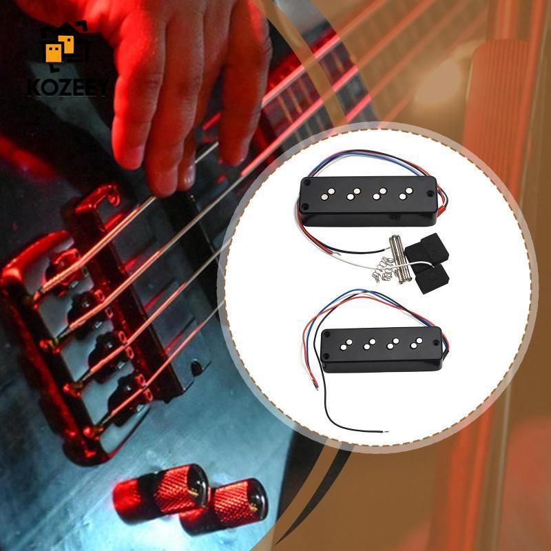 [KOZEEY] Double Coil Pickup สําหรับ 4 String Bass กีตาร์ไฟฟ้า Part Precision String Spacing อุปกรณ์เ