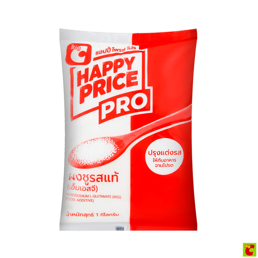บิ๊กซี แฮปปี้ไพรซ์ โปร ผงชูรสแท้ เอ็มเอสจี 1 กก.